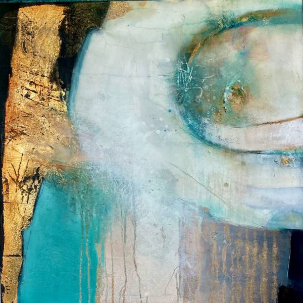 - Oil & Mixed Media on Canvas, Painting by Kate Richardson, measuring 80 x 80 cm (H x W) framed at 83 x 83 cm £1700